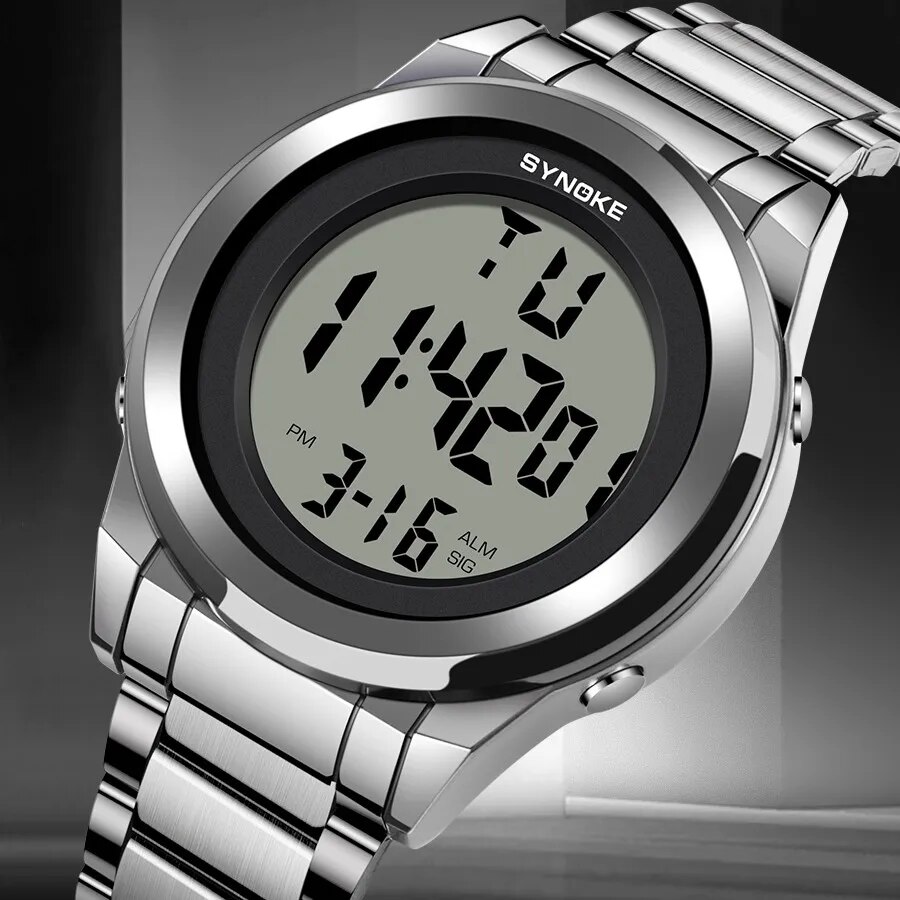 Men'S Accessories Luxury Brands - SYNOKE-Reloj de pulsera Digital para hombre,