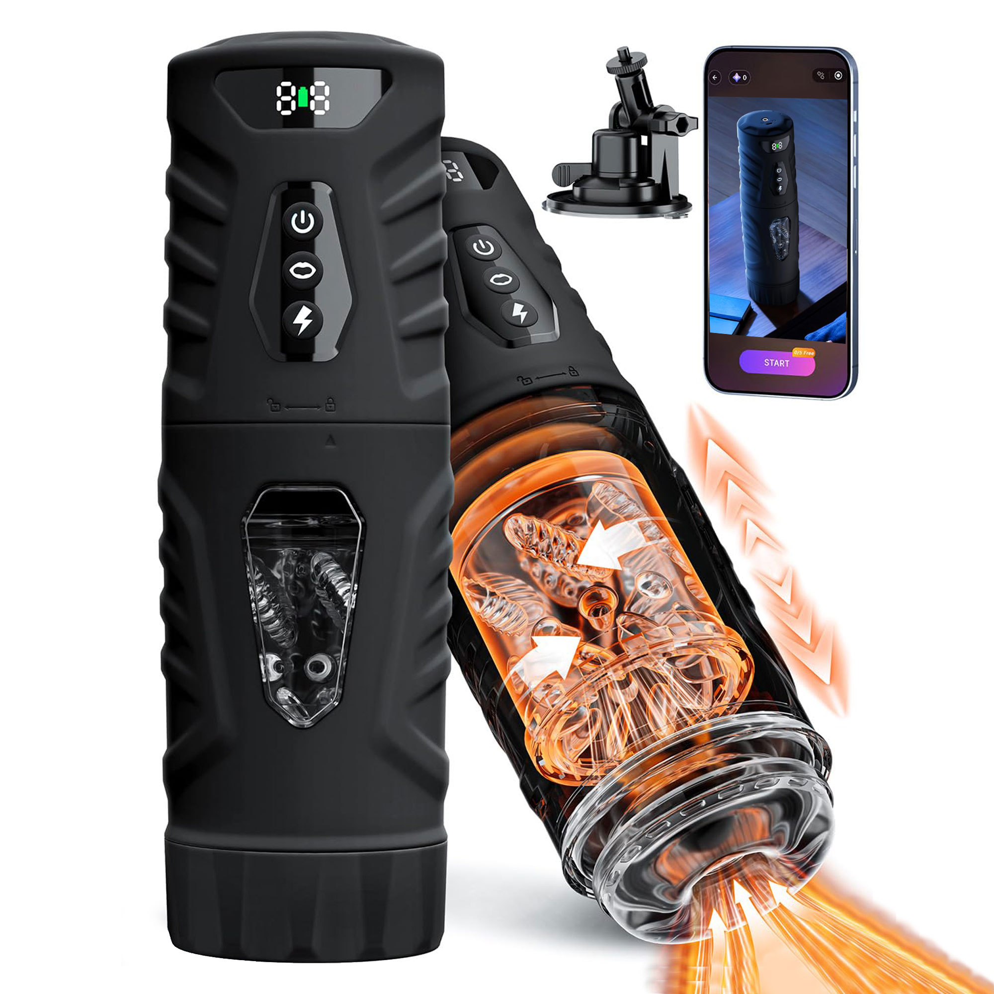 Men'S Vegan Accessories - Masturbador Masculino Automático con Vibración y