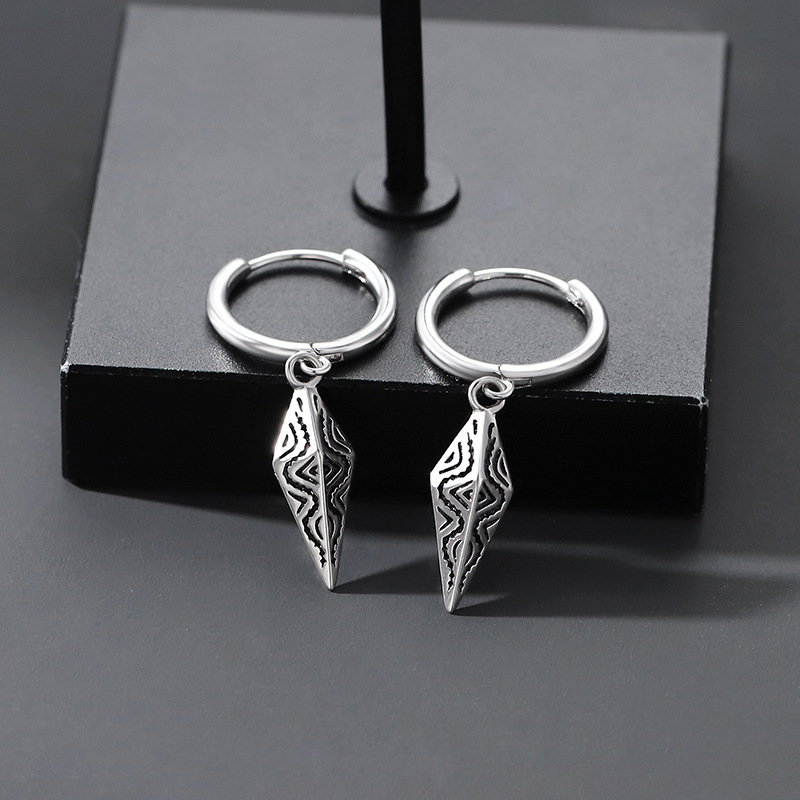 Men'S Accessories Drop Shipping - Pendientes de plata de ley 925