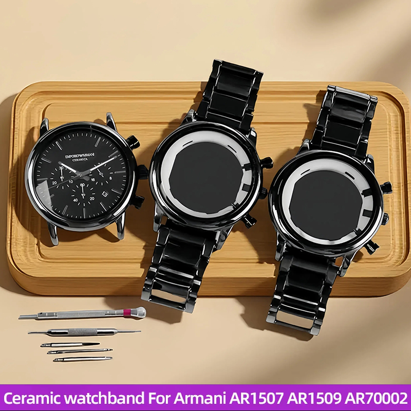 Men'S Accessories Armani - Correa de reloj de cerámica brillante