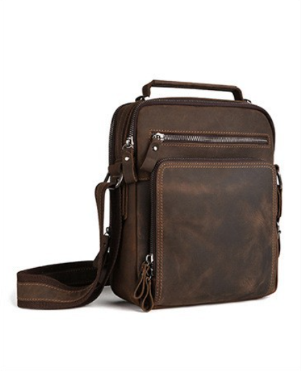 Men'S Accessories Backpack - Bolso Bandolera de Cuero Genuino de