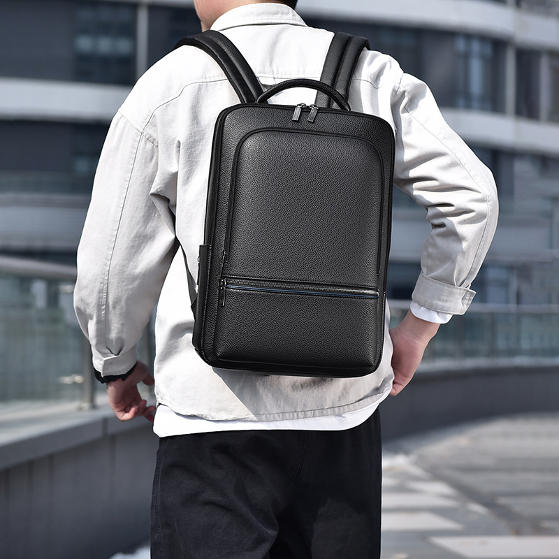 Men'S Accessories Backpack - Mochila De Cuero PU con carga
