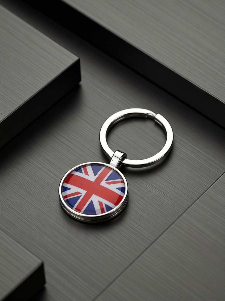 Men'S Accessories London - Llavero con Bandera, Anillos para Hombre,