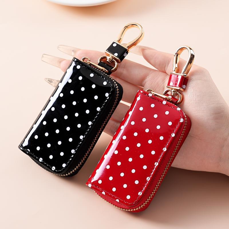 Men Accessories In Store - Estuche para llaves de cuero patentado