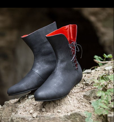 Medieval Men'S Accessories - Zapato medieval de cuero para hombre,