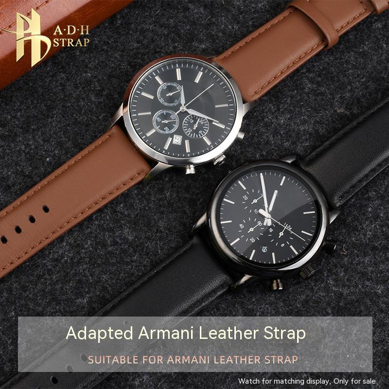 Men'S Accessories Armani - Correa de piel de becerro suave
