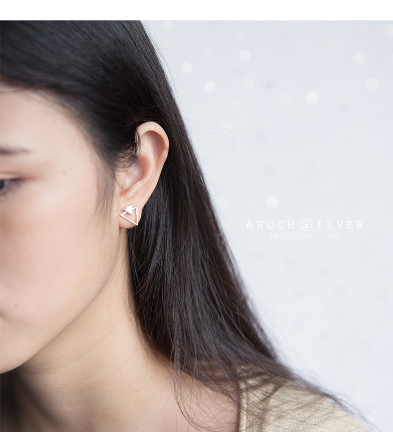 Pendientes de tuerca triangula - Men'S Accessories Drop Shipping reseña y precio