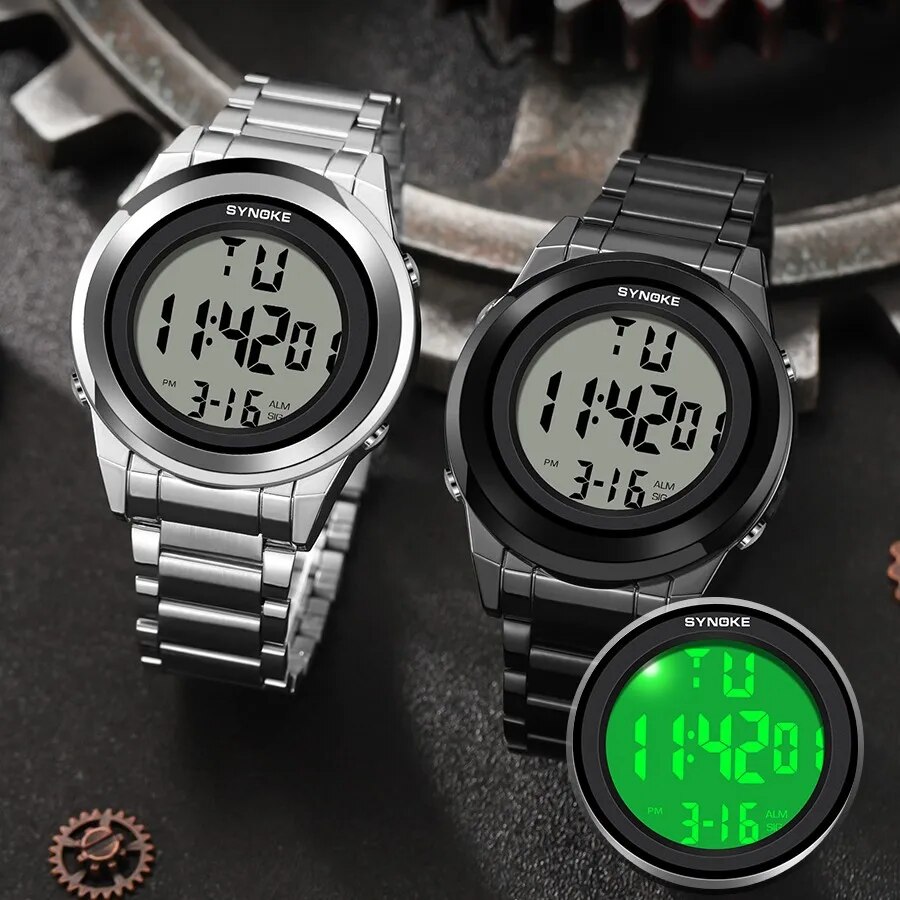SYNOKE-Reloj de pulsera Digita - Men'S Accessories Luxury Brands reseña y precio