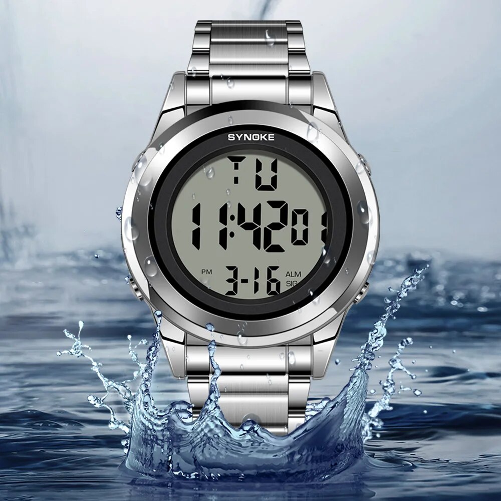 SYNOKE-Reloj de pulsera Digita - Men'S Accessories Luxury Brands reseña y precio