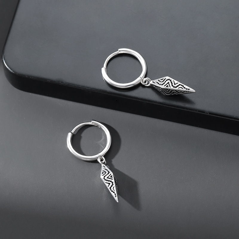 Pendientes de plata de ley 925 - Men'S Accessories Drop Shipping reseña y precio