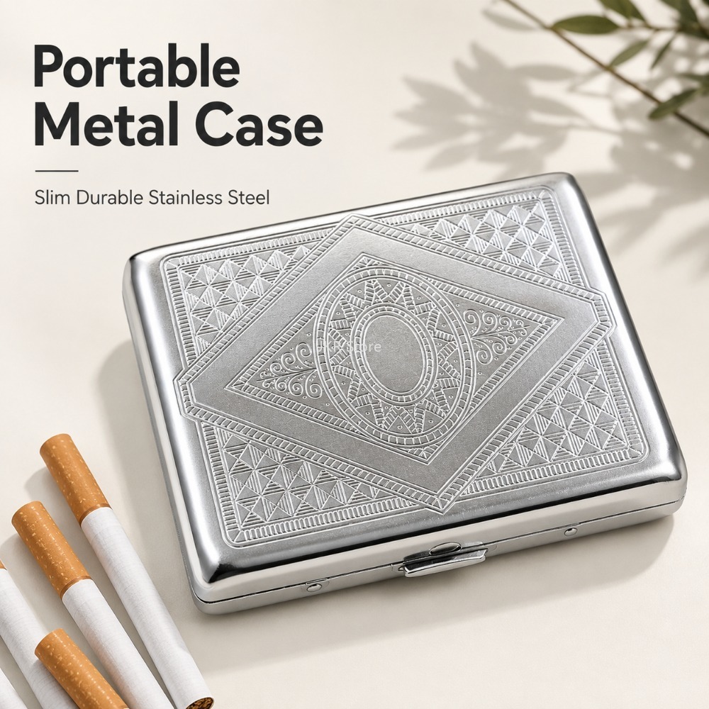 Caja de Cigarrillos de Acero I - Men'S Accessories Holder reseña y precio