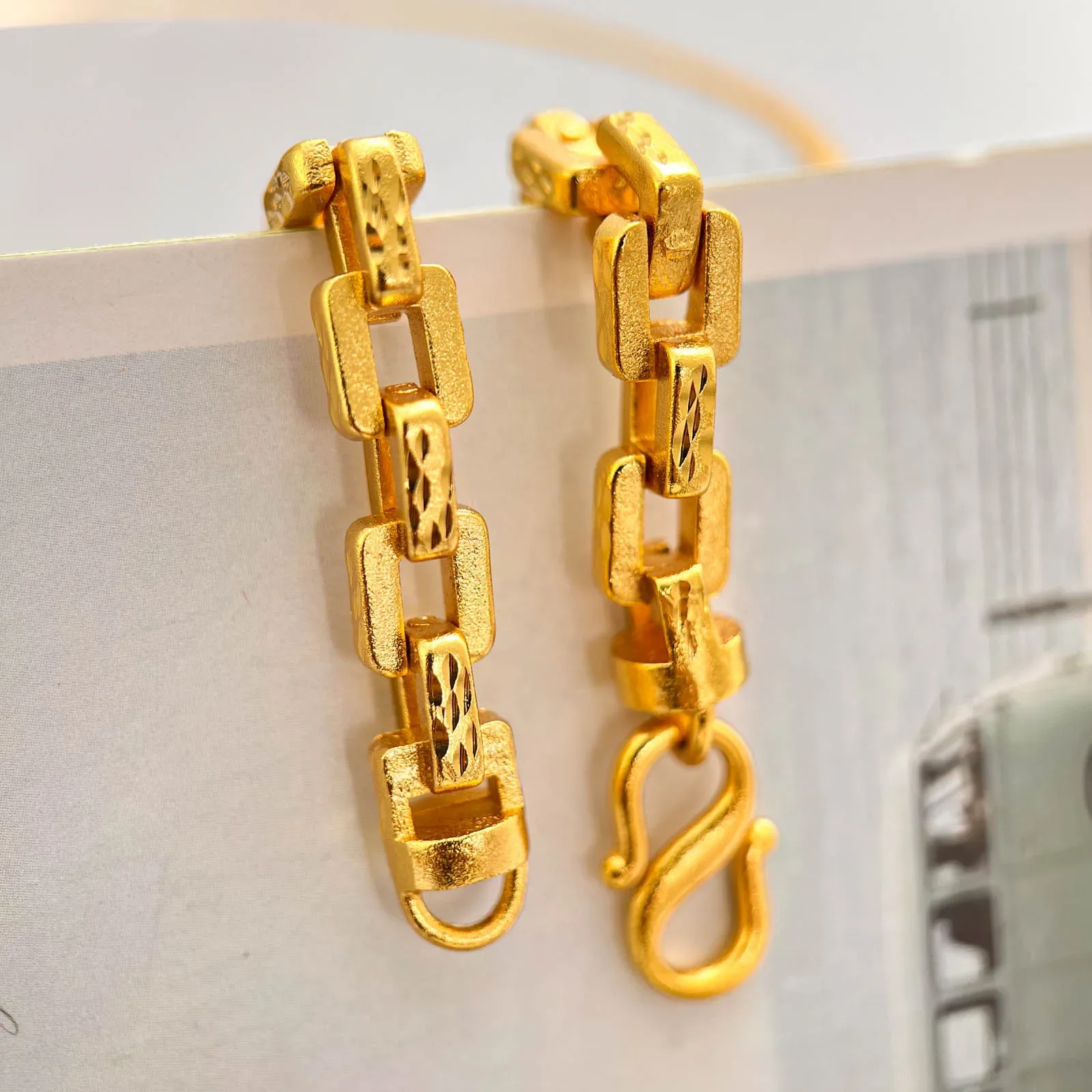 VivoGold Pulsera de oro real d - Men'S Accessories Luxury Brands reseña y precio