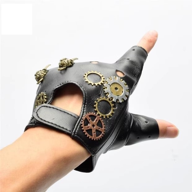 Guantes Steampunk de cuero PU  - Medieval Men'S Accessories reseña y precio