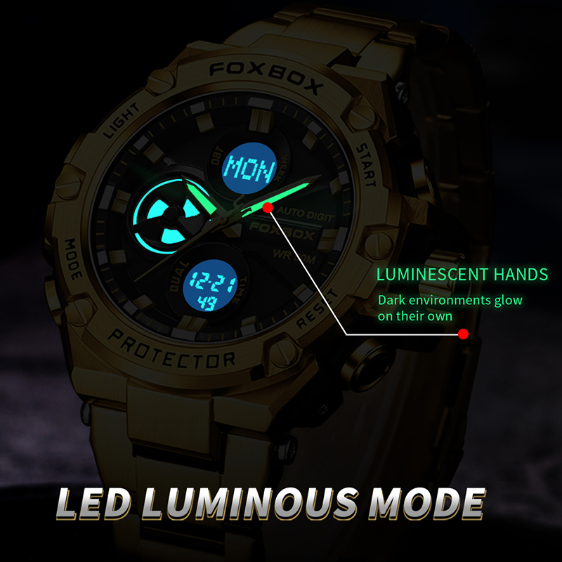LIGE-reloj analógico de cuarzo - Men'S Accessories Luxury Brands reseña y precio