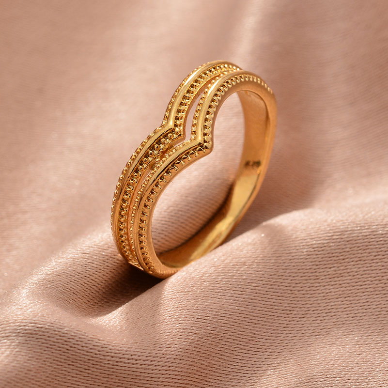 Anillos etíopes de color dorad - Men'S Accessories Dubai reseña y precio