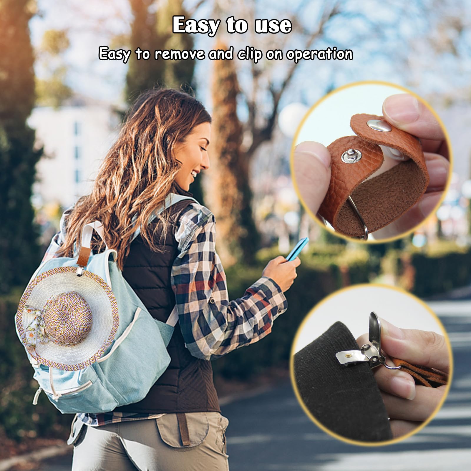 Clip para Sombrero de Cuero PU - Men'S Accessories Holder reseña y precio