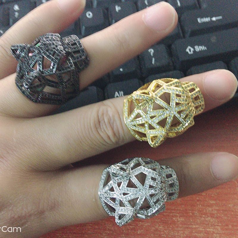 Zlxgirl-anillos dorados con fo - Men'S Accessories Dubai reseña y precio